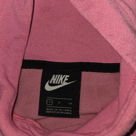 Nike Women's Pink Sweatshirt with Black Logo - Picture 3 of 3